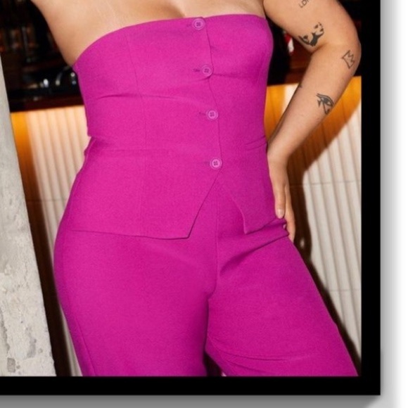 Nasty Gal Bustier Tailored Jumpsuit - Picture 2 of 9